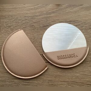 New Biossance Pocket Mirror Bronze Rose Gold